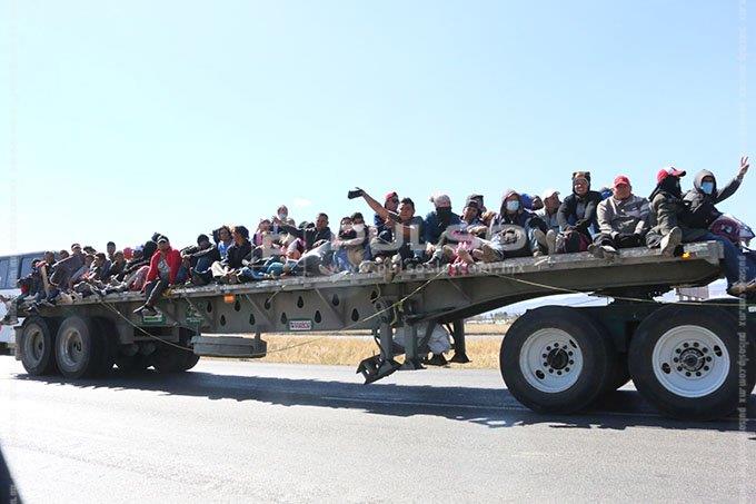 Detallan cifras del operativo por el paso de la caravana migrante por SLP