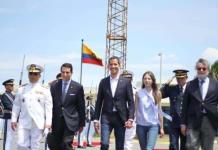 Guaidó llega a Bogotá y anuncia intención de volver a Venezuela el lunes