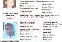Desactivan Alerta Amber para dos menores de 11 a&ntilde;os