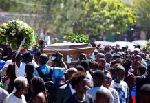 Sepultan a cuatro víctimas de las manifestaciones de febrero en Haití