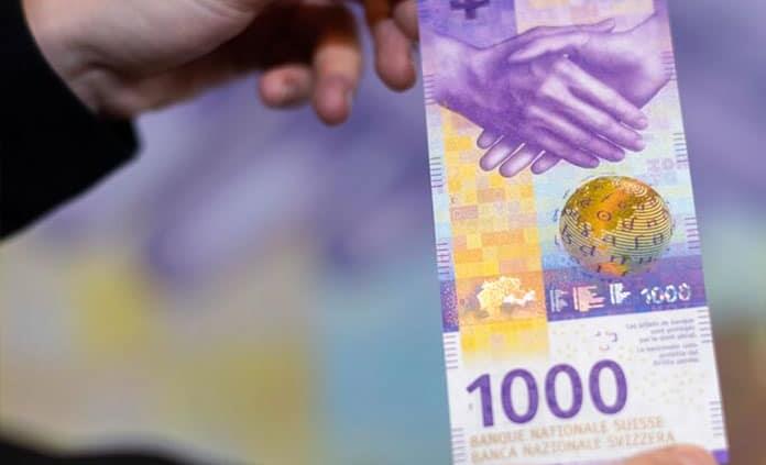 Suiza estrena billete de 1,000 francos