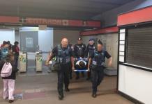 Falla en escalera del Metro deja 6 lesionados