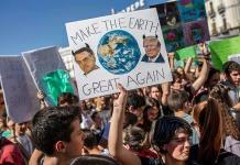 Estudiantes de todo el mundo demandan acción contra cambio climático