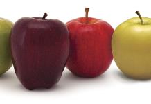Manzanas, un color para cada uso