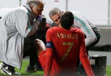 Cristiano Ronaldo se lesiona en partido con Portugal