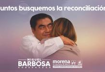 Identifica Barbosa a mujer del abrazo en propaganda