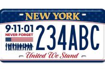 Nueva York recuerda a víctimas del 11S con una nueva matrícula de vehículos