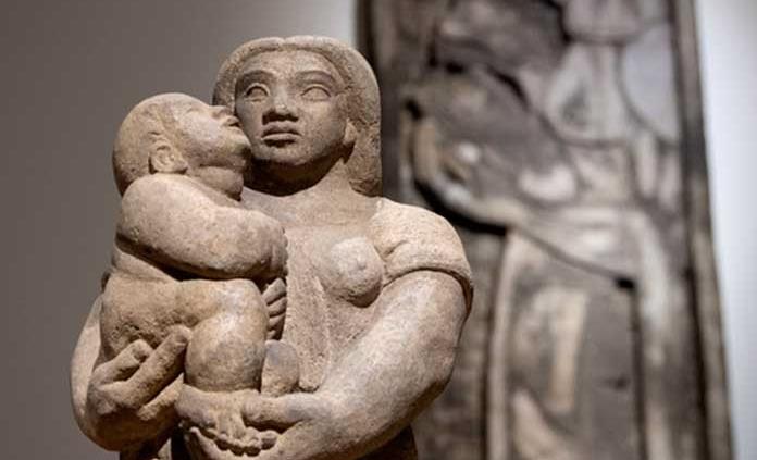 Esculturas mexicanas en museo en Texas