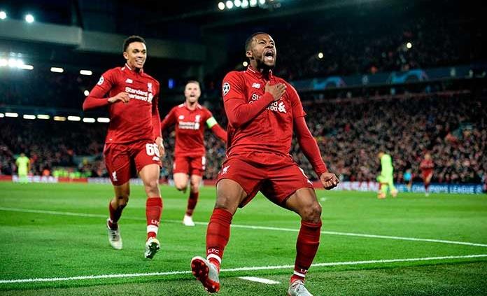 Épica remontada del Liverpool en el Anfield Arena