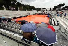 Intensa lluvia impide debut de Federer, Nadal y Djokovic en el torneo de Roma
