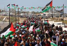 Palestinos recuerdan aniversario de su desplazamiento masivo para la creación de Israel