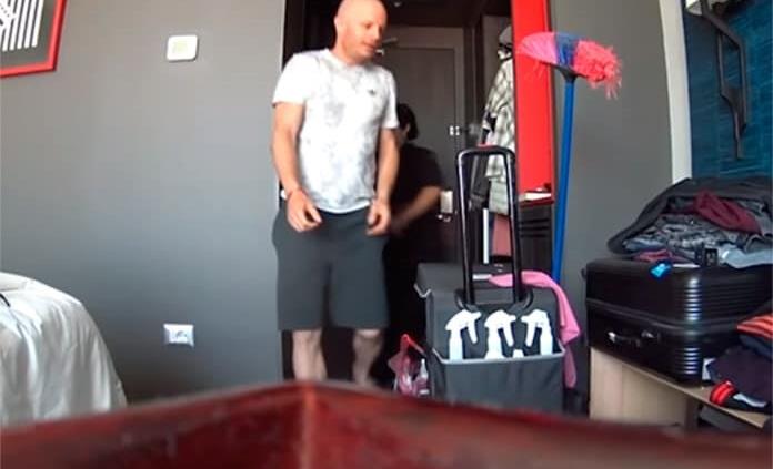 Facundo graba a mujer que le robó dinero en un hotel de Chile