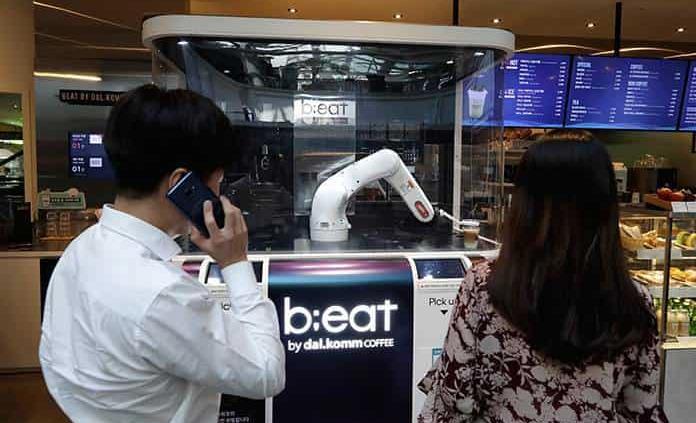 Automatización llega a bares y cafés coreanos