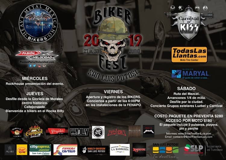 Choppers de todo el país se reunirán en la capital por el 'Biker Fest 2019'