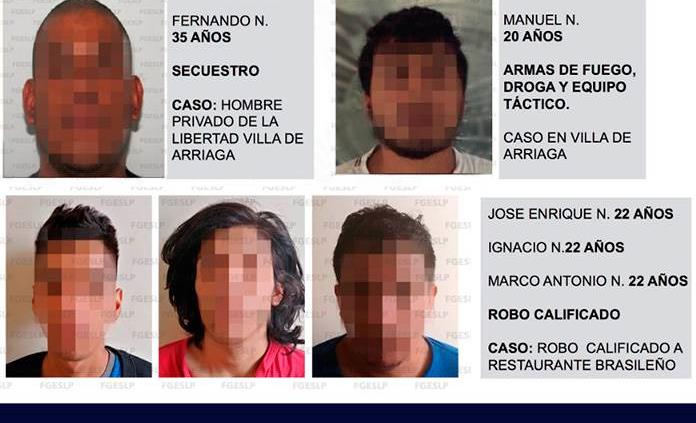 Caen 5 presuntos criminales; entre ellos, tres involucrados en robo a restaurante en la ‘57