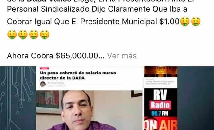 Marco Guillén Rivera gana $65 mil al mes