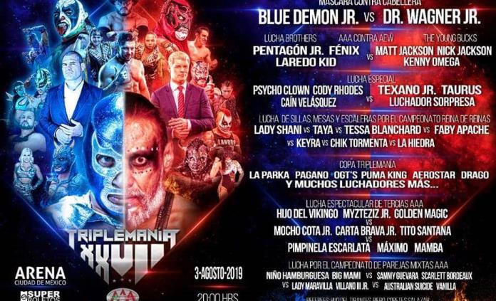 Redondean cartel completo de Triplemanía XXVII