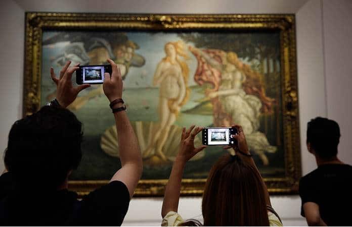 El nacimiento de Venus de Sandro Botticelli en la Galería de los Uffizi / Foto: AP