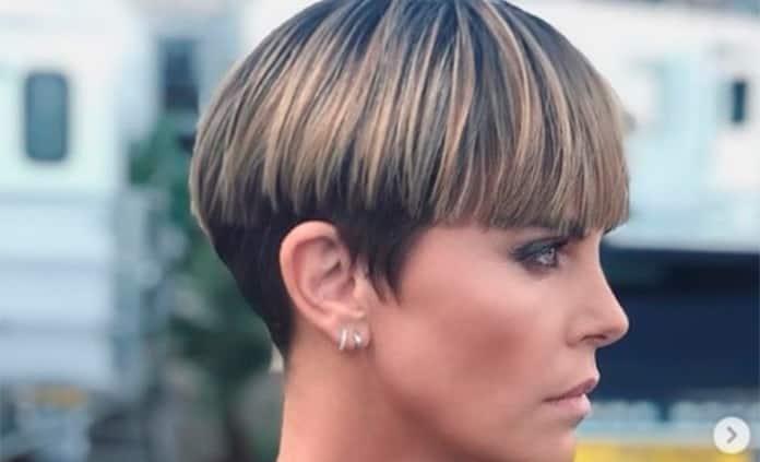 Charlize Theron presume nuevo look