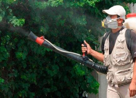 Campaña de fumigación contra el dengue en Guerrero