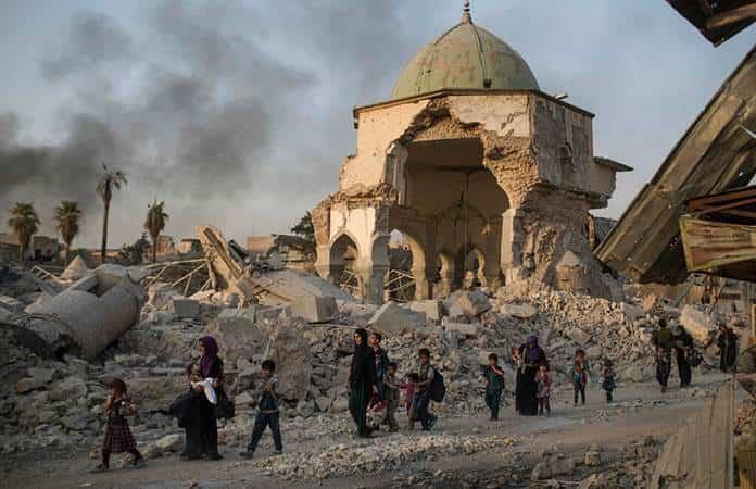 Los yihadistas volaron la mezquita cuando las tropas iraquíes se acercaban en 2017 / Foto: AP
