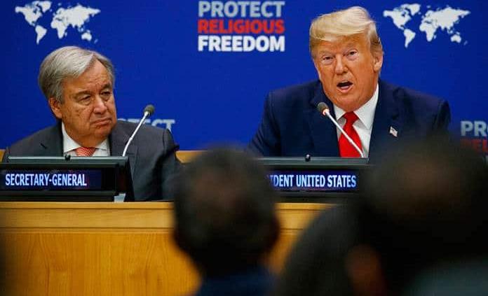 Trump dibuja ante la ONU un EEUU acogedor para los perseguidos por religión