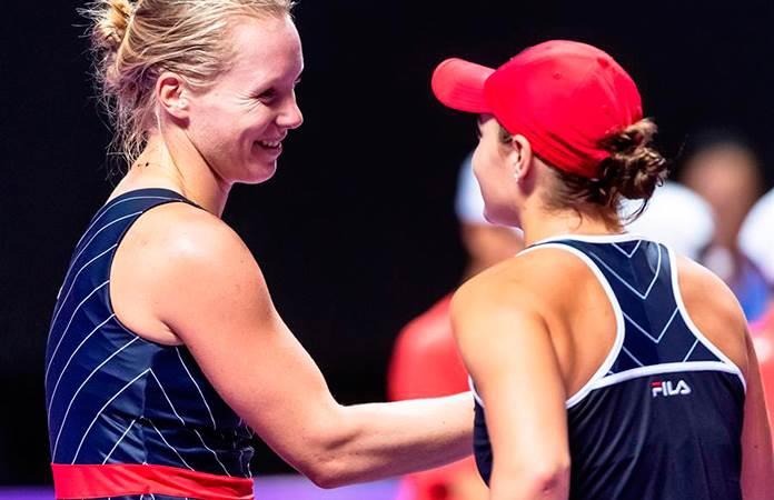 Kiki Bertens y Ashleigh Barty / Foto: EFE