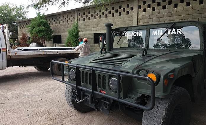 Una coladera, los dormitorios de la Guardia Nacional