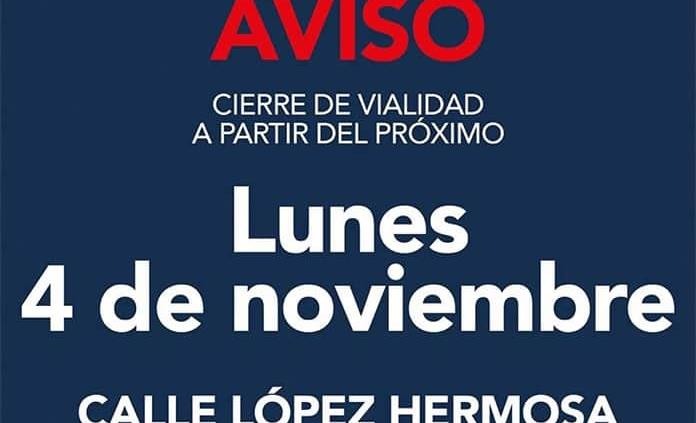 Cierran vialidades al norte de la ciudad por rehabilitación de calle José López Hermosa