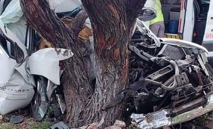 Muere conductor tras impactar su camioneta contra un árbol cerca de Santa María del Río