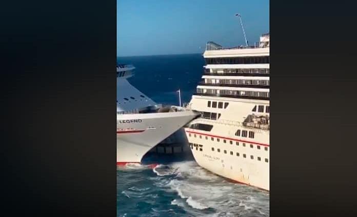 Choque entre cruceros en Quintana Roo fue por vientos fuertes, señalan autoridades