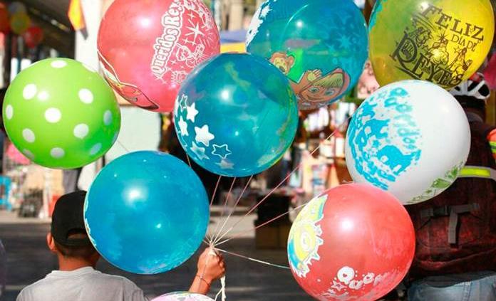 Piden autoridades no utilizar globos de helio en esta temporada de Reyes