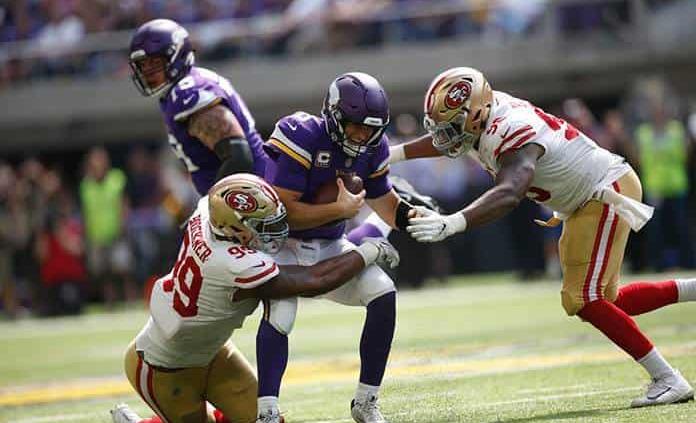 49ers, a demostrar favoritismo contra los sorpresivos Vikingos