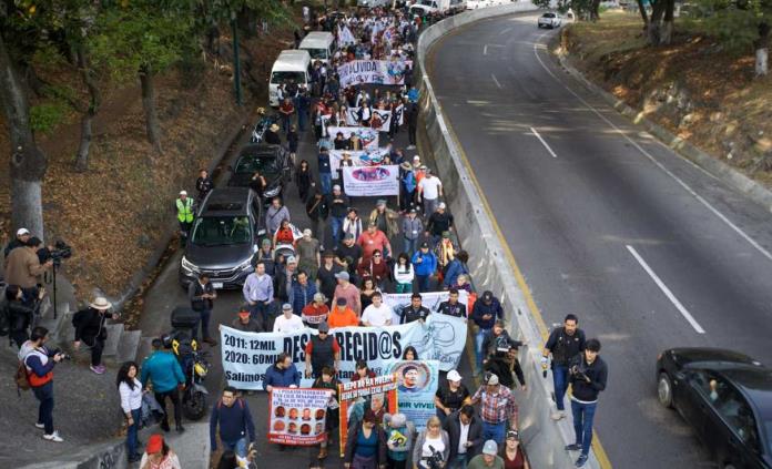 Pensamos que con AMLO habría justicia, dicen en la Caminata por la Paz