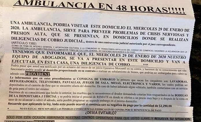 Intentan extorsión con falsa cobranza