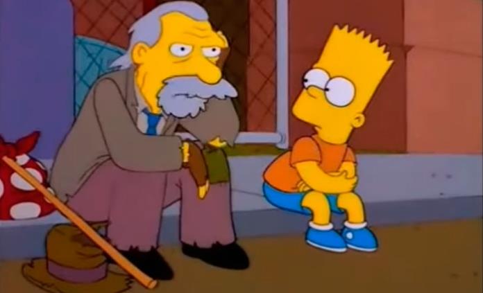 En Los Simpson, Kirk Douglas tuvo su personaje más particular