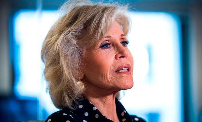 Jane Fonda vuelve a dar clases de gimnasia esta vez para animar al voto