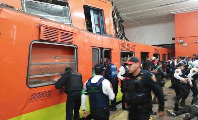 Un hombre de 42 años, la víctima mortal del choque de trenes en Metro Tacubaya