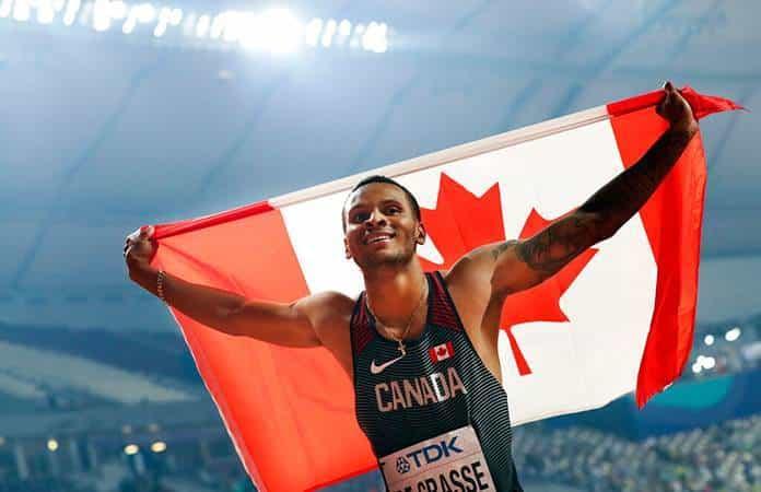 El velocista canadiense Andre De Grasse / Foto: AP