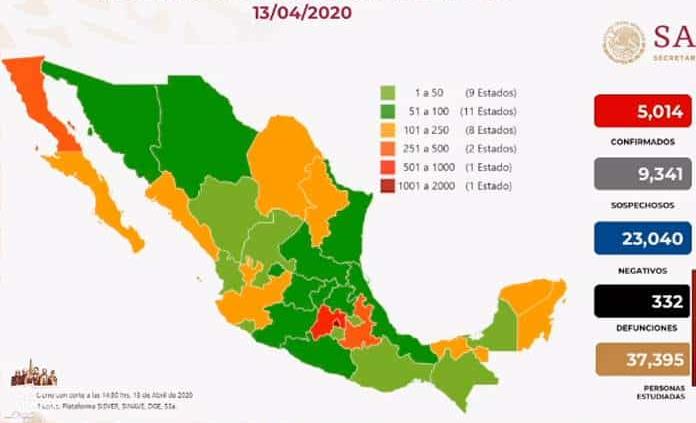 VIDEO| Suman en México 5 mil 14 casos positivos y 332 fallecidos por coronavirus