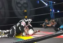 Impactante caída de L.A. Park en evento de lucha libre Impactante caída de L.A. Park en evento de lucha libre