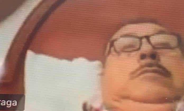 Diputado Mario Lárraga atiende sesión virtual desde su cama