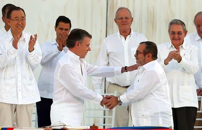 El acuerdo de paz de Colombia fue firmado en septiembre del 2016 en Cartagena / Foto: AP