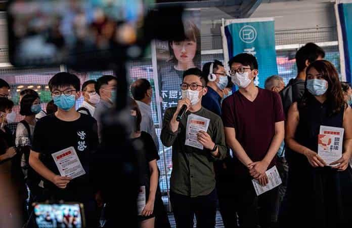 Manifestantes pro democracia protestan en Hong Kong / Foto: AP