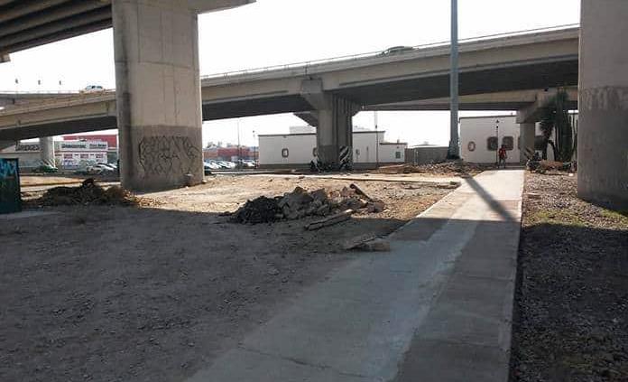 Rehabilitan espacios del Distribuidor vial Juárez