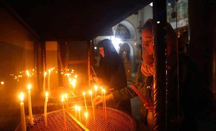 Basílica de la Natividad de Belén reabrió hoy sus puertas tras casi tres meses cerrada