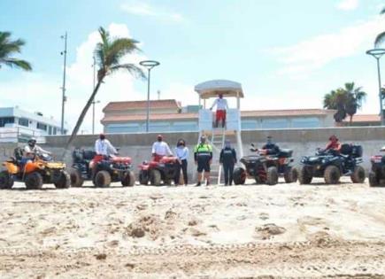 Operativos de Salvamento en Mazatlán por la Policía Acuática