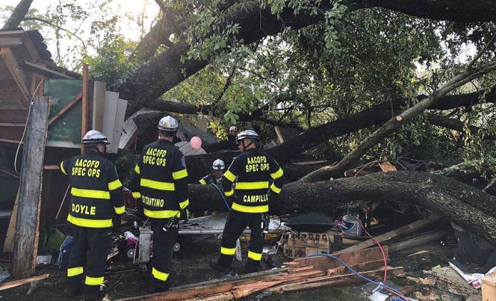 19 heridos por un árbol derribado por una tormenta en Maryland