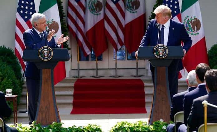 Celebran AMLO y Trump acuerdo del T-MEC; “optamos por ir juntos hacia el porvenir”, dijo el mexicano