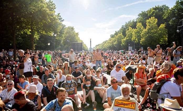 El 91 % de los alemanes rechaza las protestas contra medidas para contener la pandemia